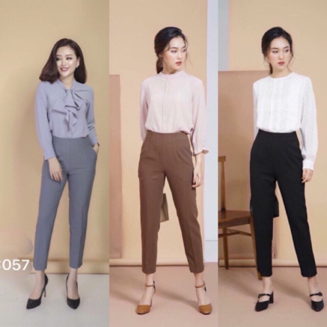 Quần Tây Công Sở Khoá Sườn [ Hàng Cao Cấp