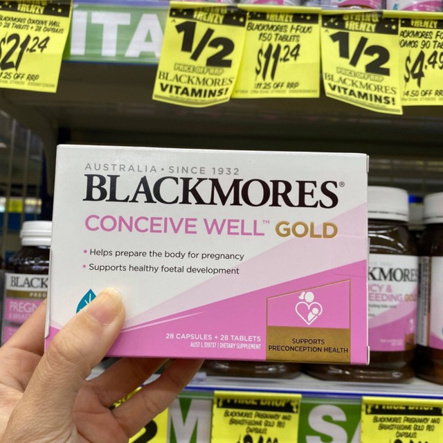 Vien uống Blackmores Conceive Well Gold 56v Úc