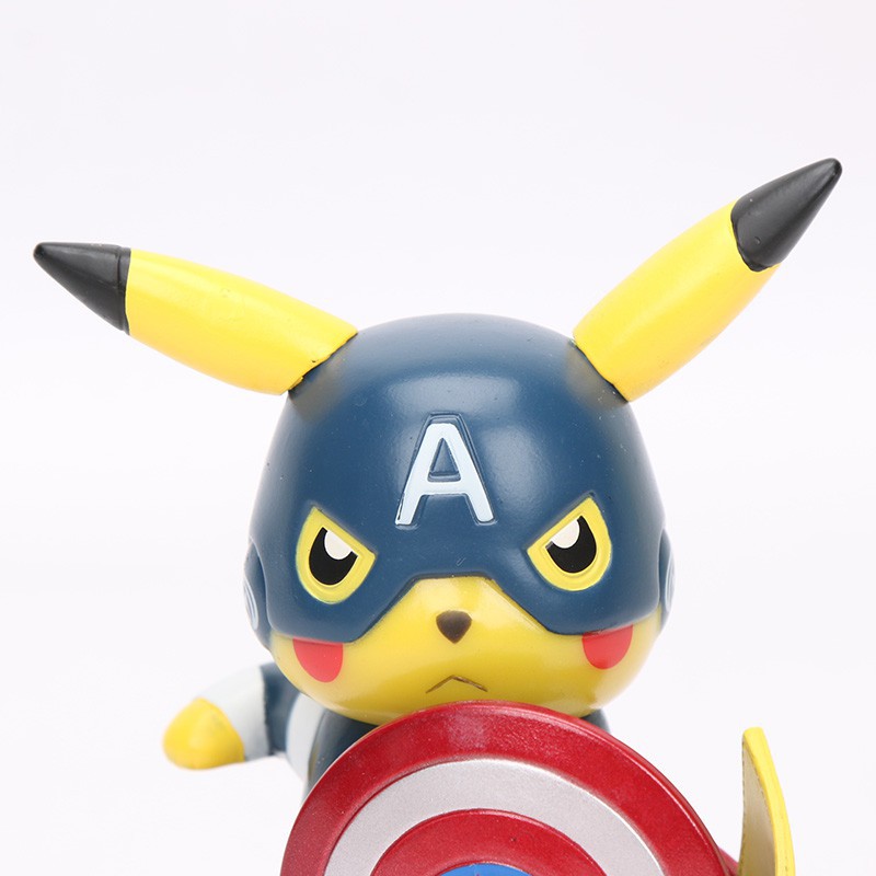 Mô hình đồ chơi deadpool pikachu 13.5cm bằng PVC trang trí