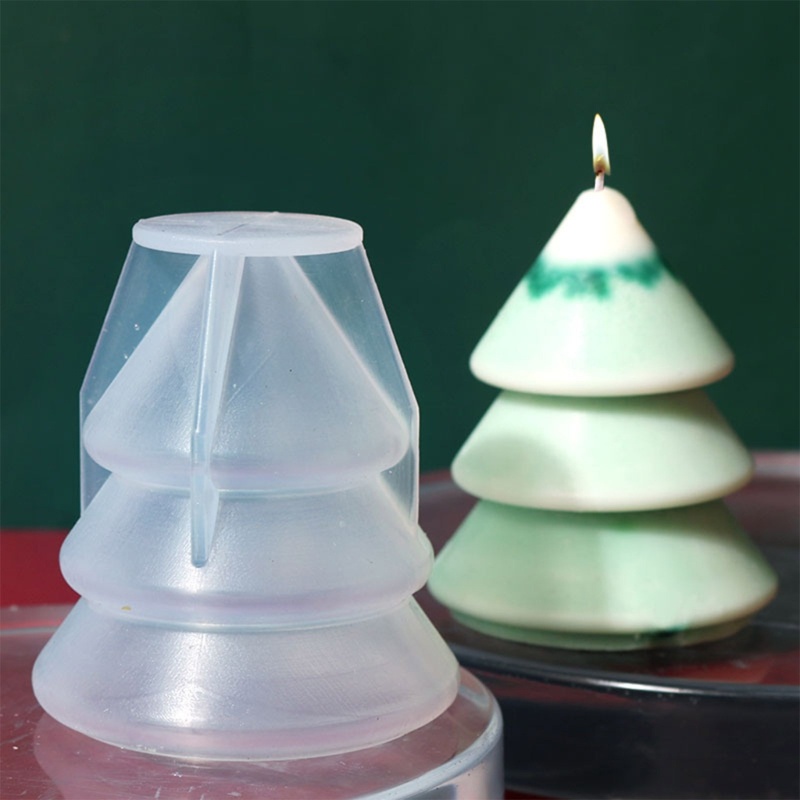 Khuôn silicone Làm Nến Hình Cây Thông Giáng Sinh diy
