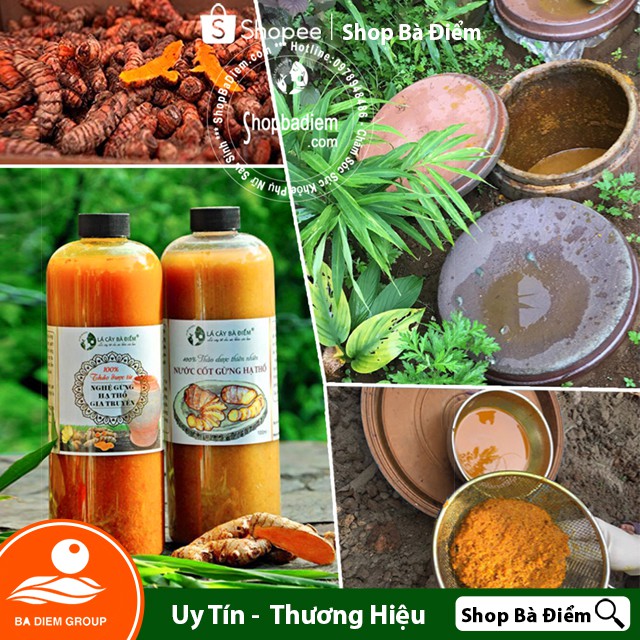 Cốt Gừng Nghệ Gấc Hạ Thổ Nước Cốt 1 - Shop Bà Điểm - Rượu Gừng Nghệ sản phẩm handmade