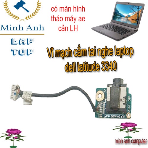 Vỉ mạch cắm tai nghe laptop dell latitude 3340