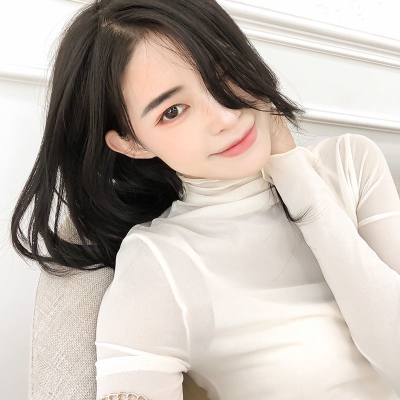 Đen Áo Lưới Xuyên Thấu Cổ Cao Phong Cách Phương Tây Dành Cho Nữ | BigBuy360 - bigbuy360.vn