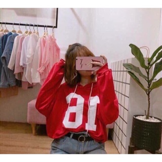 (Ảnh thật) Hoodie nỉ in nhiệt (35-70kg). số 16 - number