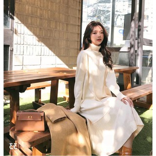 đầm dệt kim cổ lọ size s-xl