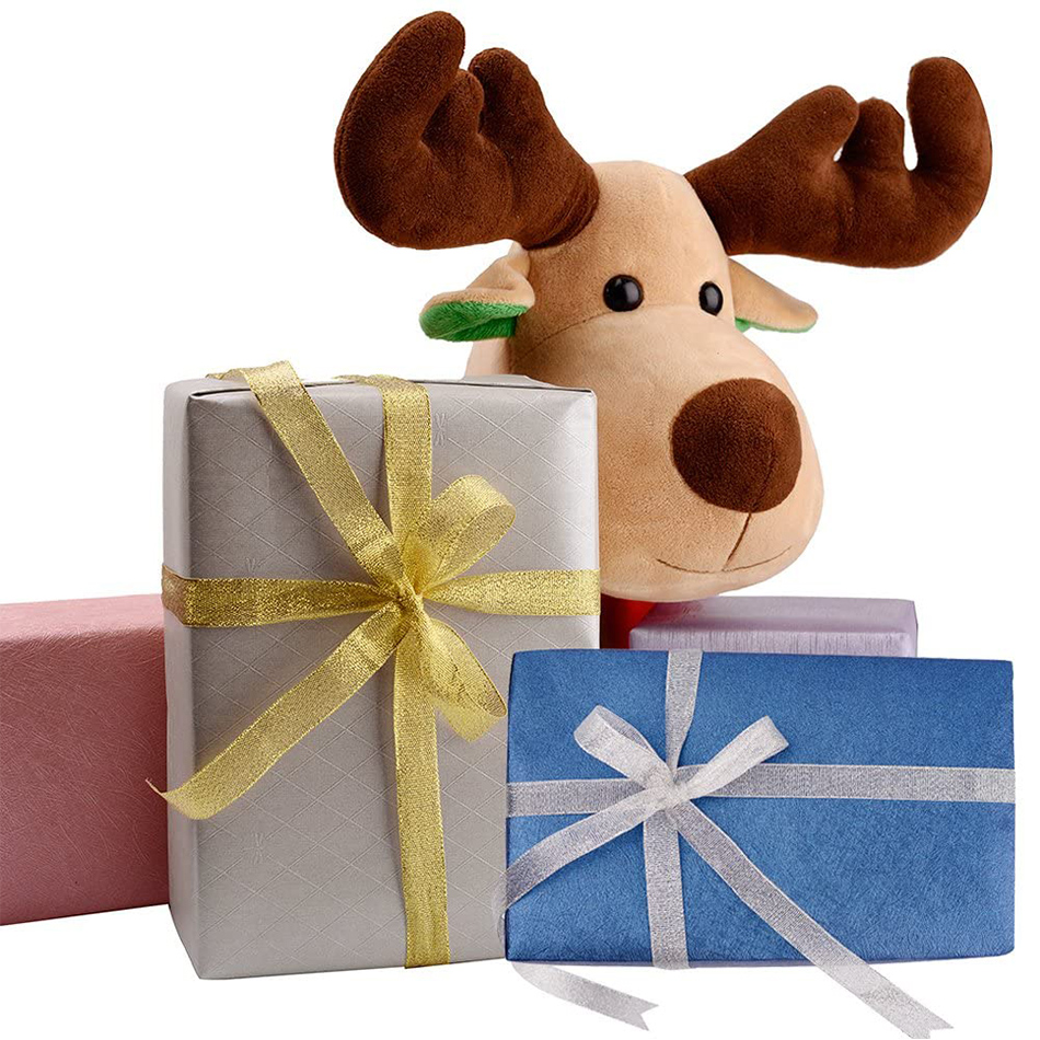 Cuộn Dây Ruy Băng 5cm 25Yards Màu Vàng / Bạc Lấp Lánh Trang Trí Tiệc Cưới / Giáng Sinh