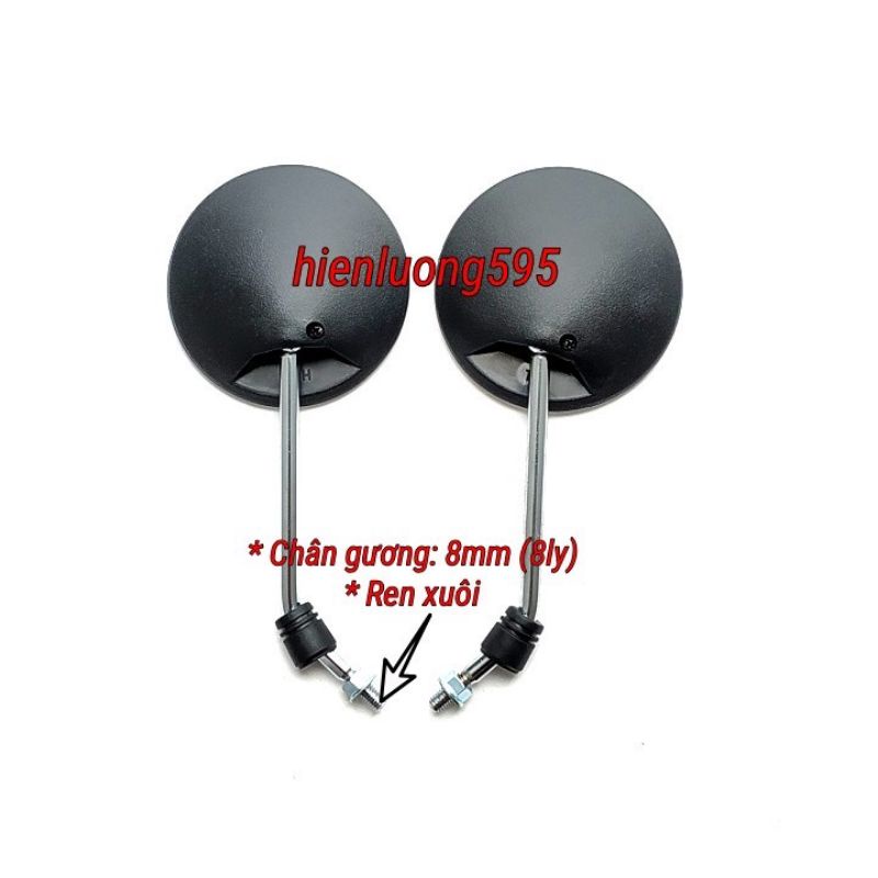 Gương xe máy cub 81 xe máy điện xe đạp điện cup học sinh 50cc và các dòng xe chân gương 8mm