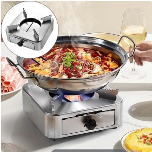Bếp cồn inox hình vuông cao cấp