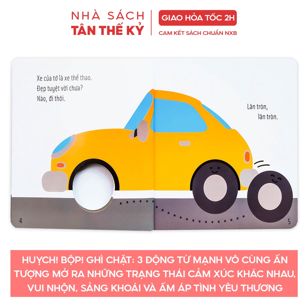 Sách Ehon Nhật Bản Kỹ năng sống xe buýt, bánh xe cho bé 03 tuổi (Bộ 3 cuốn)
