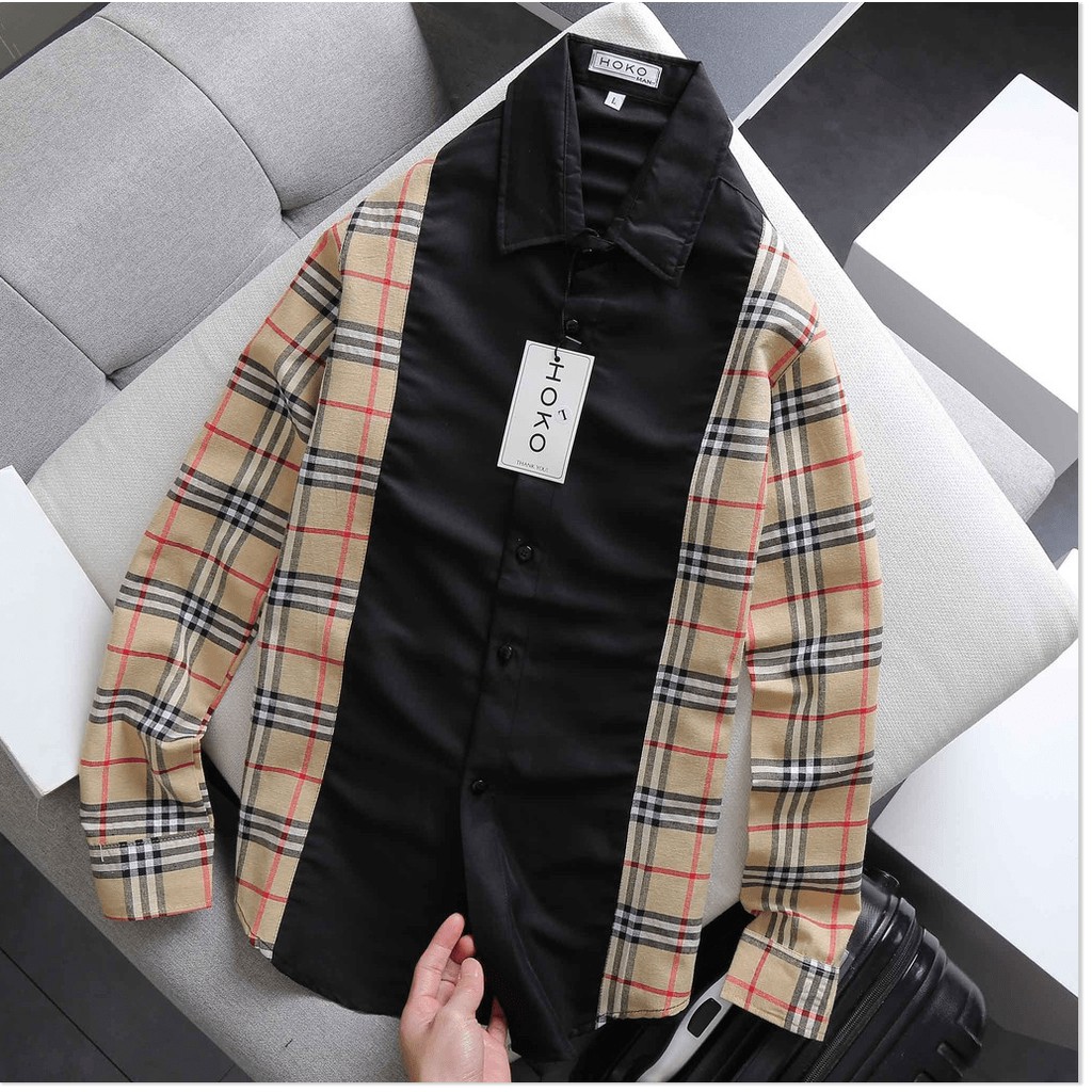 Áo sơ mi 3D TAY DÀI nam caro cực chất bao đẹp dành cho anh em KOKO MI STORE