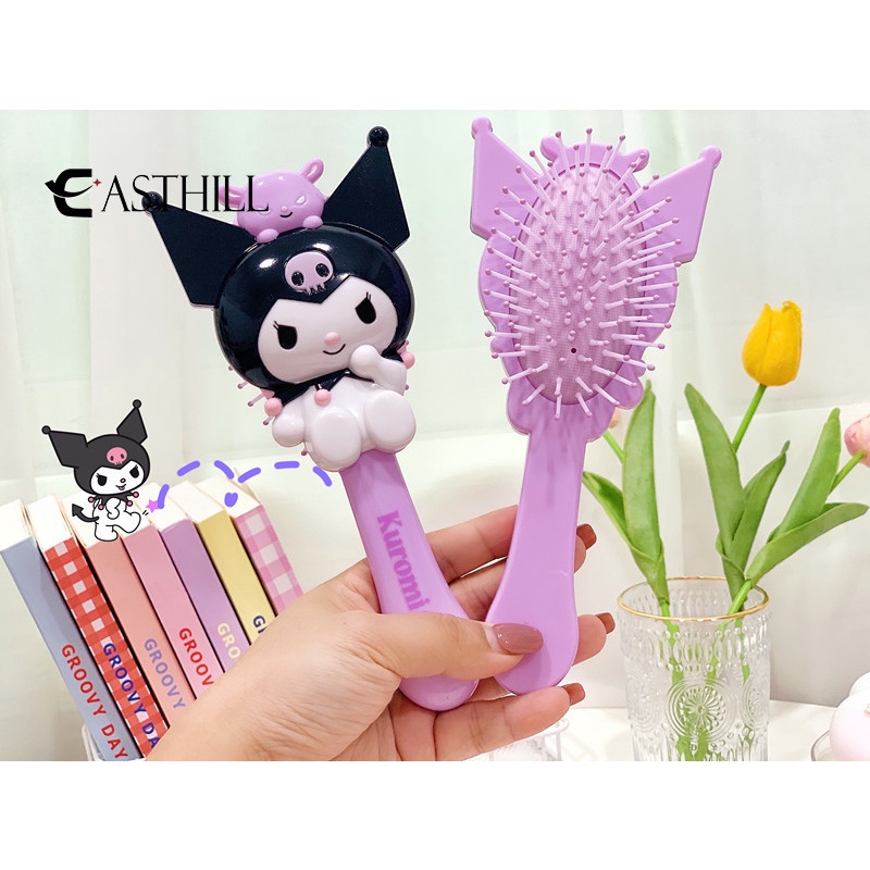 Lược Túi Khí Mát Xa Hình Công Chúa Kuromi Kirby Cinnamoroll Purin Dễ Thương Làm Quà Tặng Cho Bé