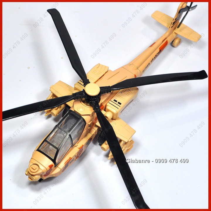 MÔ HÌNH MÁY BAY 1:48 - TRỰC THĂNG KIỂU APACHE - 22CM -  7785