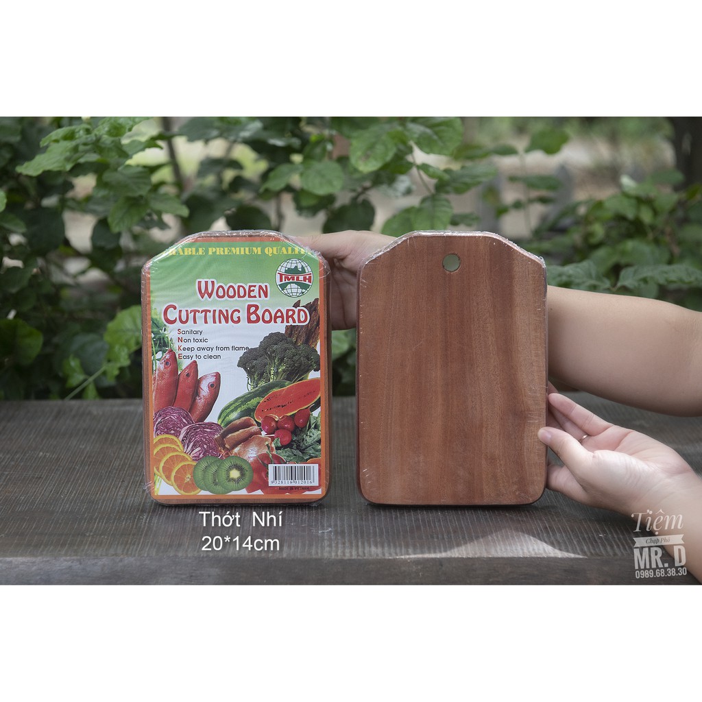 Thớt Gỗ Chữ Nhật, thương hiệu Ba Con Cá