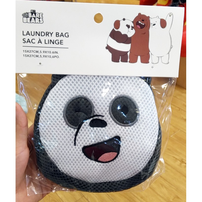 Túi giặt quần áo anh em gấu We Bare Bears Chúng tôi đơn giản là gấu chính hãng Miniso