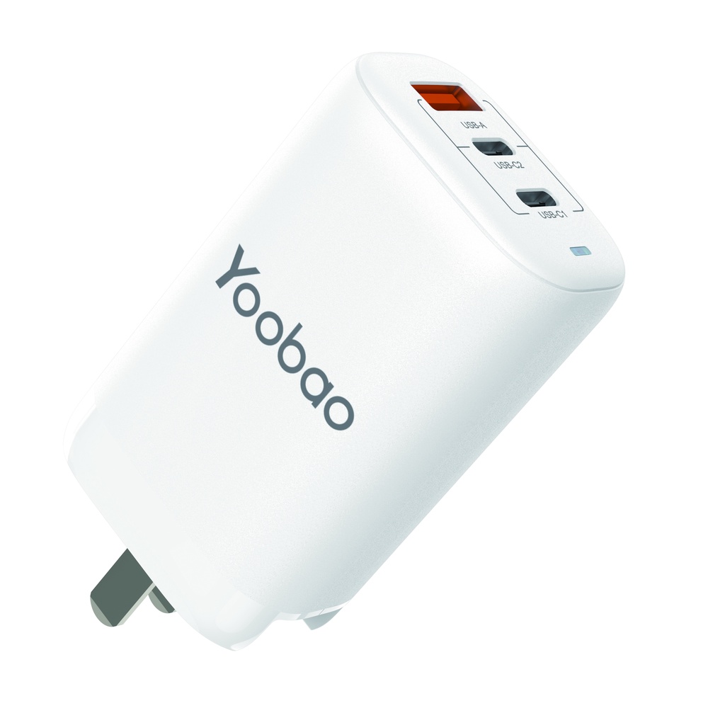 Củ sạc nhanh 65W Yoobao C003 3 cổng sạc Type C + USB Hàng chính hãng chất lượng cao