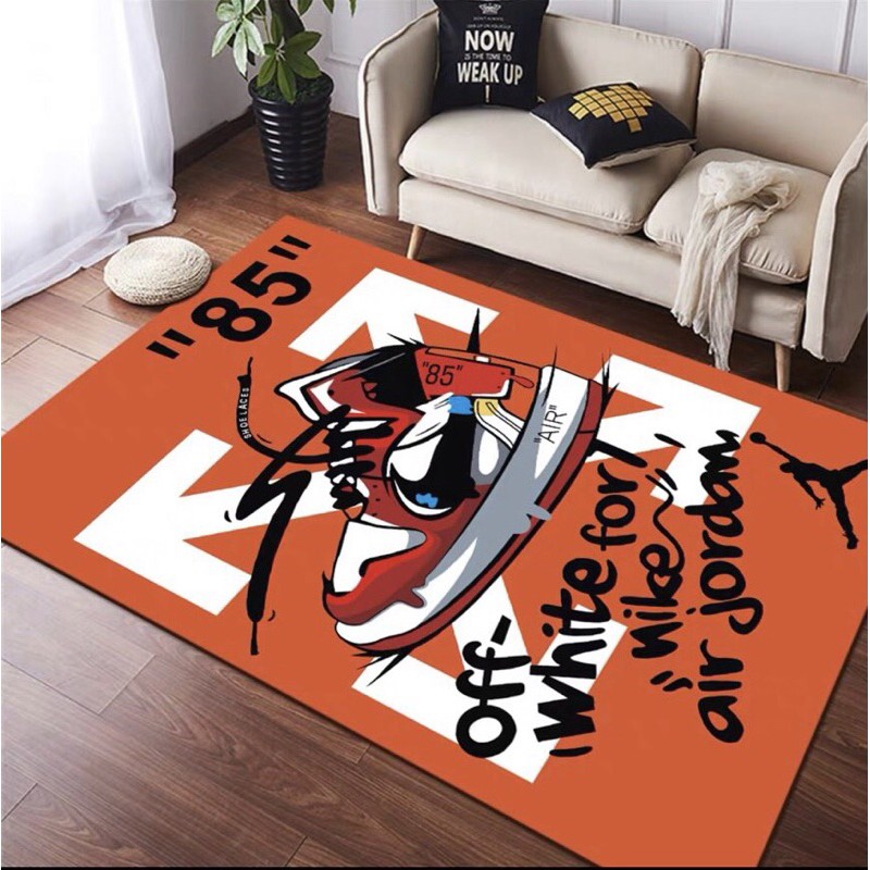 [140x180cm]Ảnh thật - Thảm trải sàn Sneaker cỡ 140x180cm