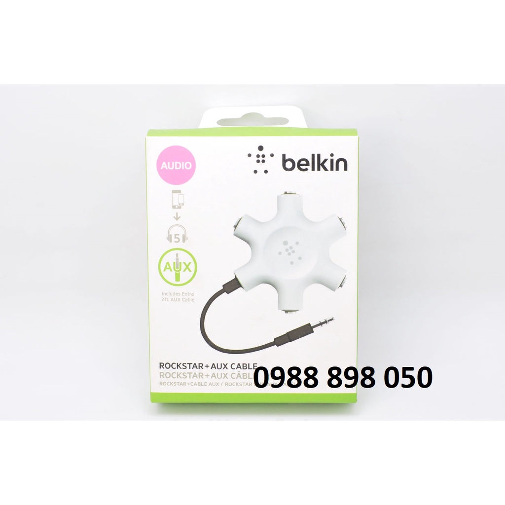 Bộ Chia Cổng 5 Cổng Audio 3.5mm Belkin