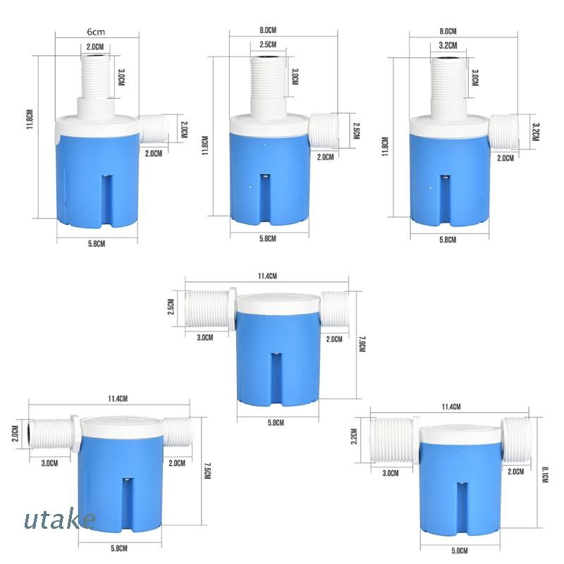 Utake 1/2" 3/4" 1" Automatic Water Level Control Valve Water Tower Tank Floating Ball Valve Controller