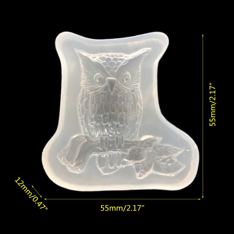 Khuôn Silicone Hình Cú Mèo Làm Trang Sức Thủ Công