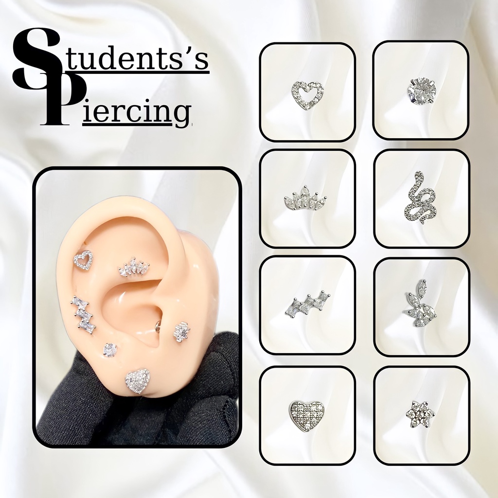 KHUYÊN TAI HÌNH ĐÁ CHÂN VẶN CÁ TÍNH - KHUYÊN XỎ TAI