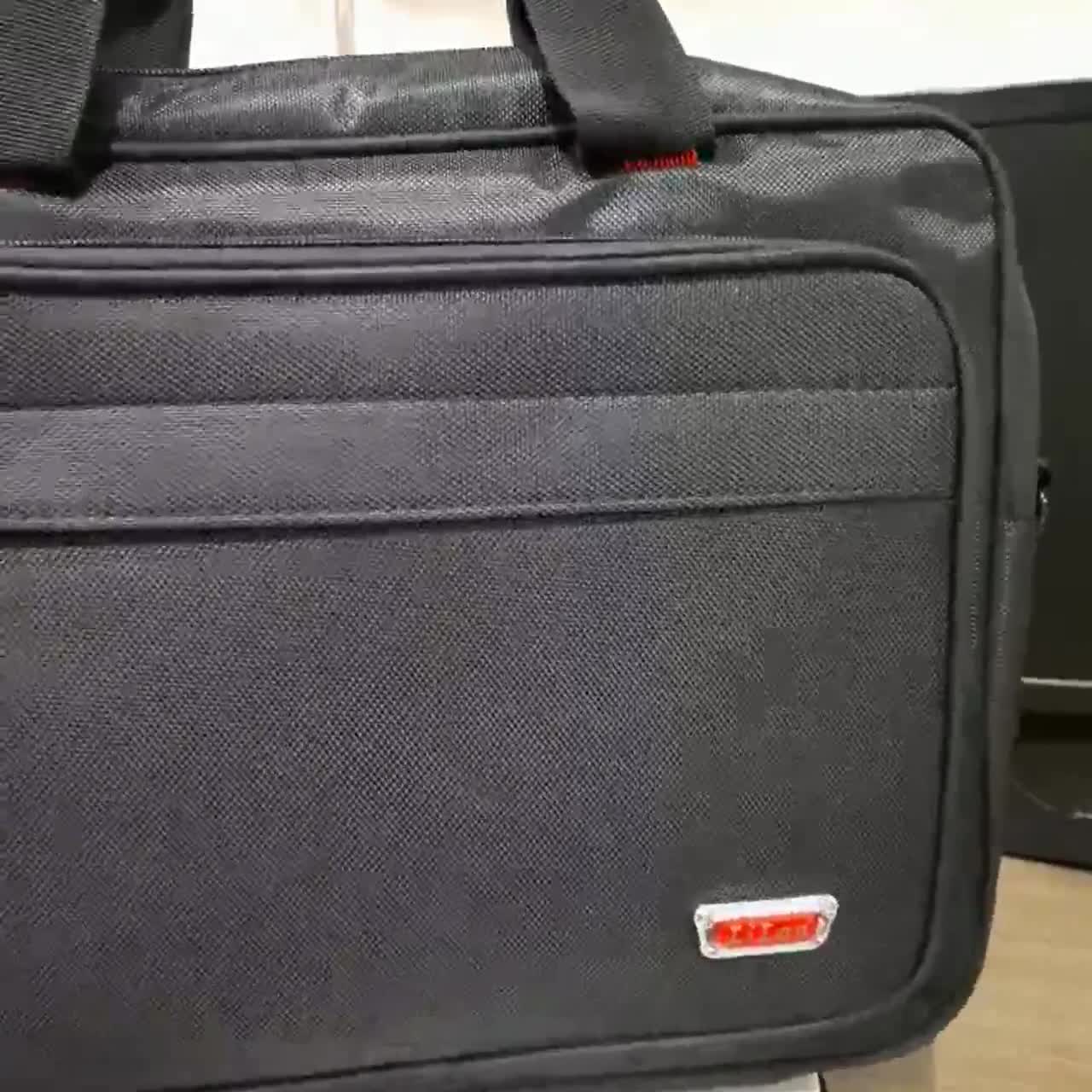 Cặp đa năng học sinh văn phòng cao cấp Dù Xốp Thái viền ngang kéo đen H1991 Tặng móc khóa nam thời trang | BigBuy360 - bigbuy360.vn