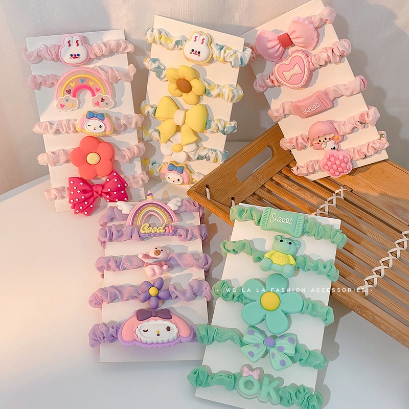 Dây Buộc Tóc Cao Su Dễ Thương Thời Trang Hàn Quốc Không Bị Đau