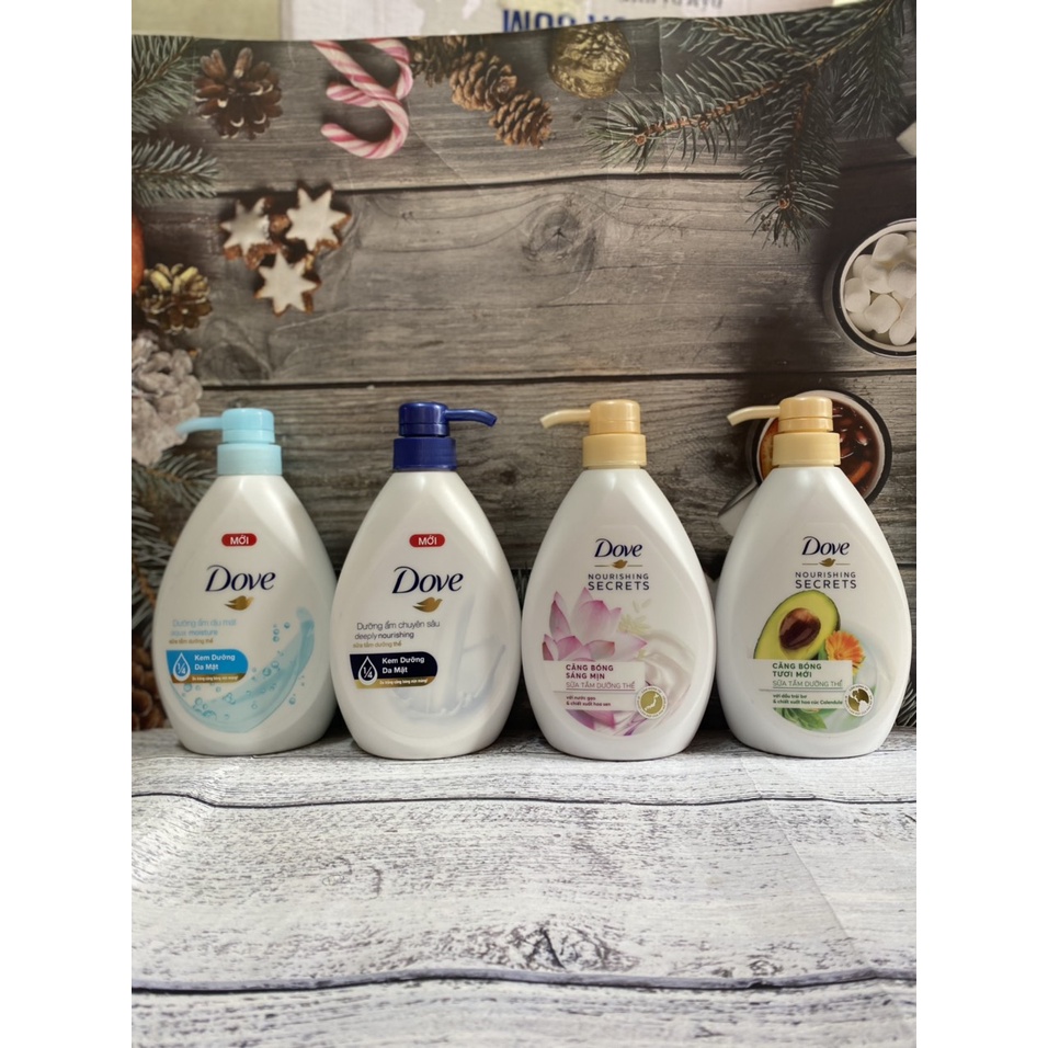 Sữa tắm dưỡng thể DOVE căng bóng mịn màng 530g VỆT