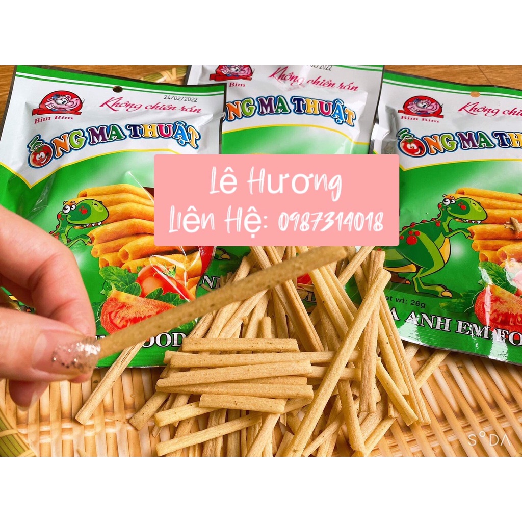 10 gói snack bim bim ống ma thuật giòn tan giá sale