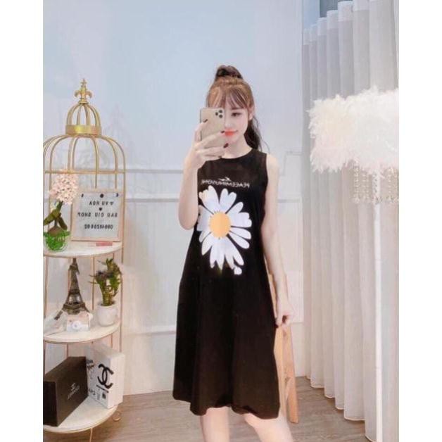 [Yến Trần] Váy xuông hoa cúc - Đầm xuông from rộng dài 1m1 | BigBuy360 - bigbuy360.vn