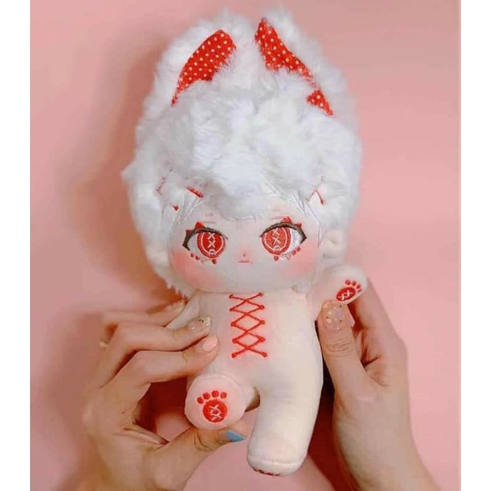 Vải lông thỏ dài 0,7cm - 1cm may tóc doll Kpop