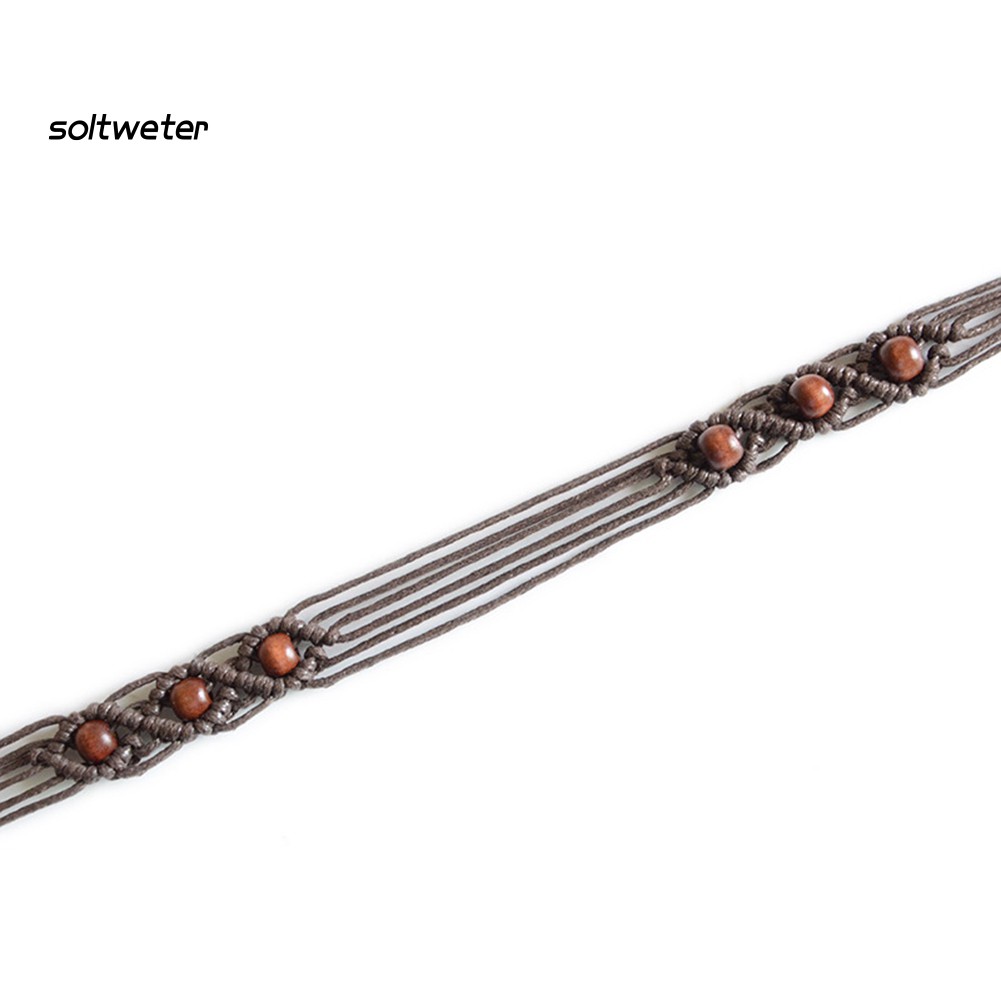 Thắt Lưng Dây Bện Đính Hạt Phong Cách Bohemian Thời Trang Dành Cho Nữ