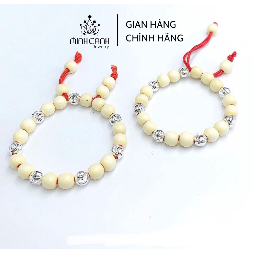 Vòng Dâu Tằm 7 Bi Và 9 Bi Bạc Cho Bé Minh Canh Jewelry