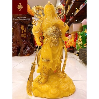 Tượng Ngài Quan Công phong thuỷ bằng đá .