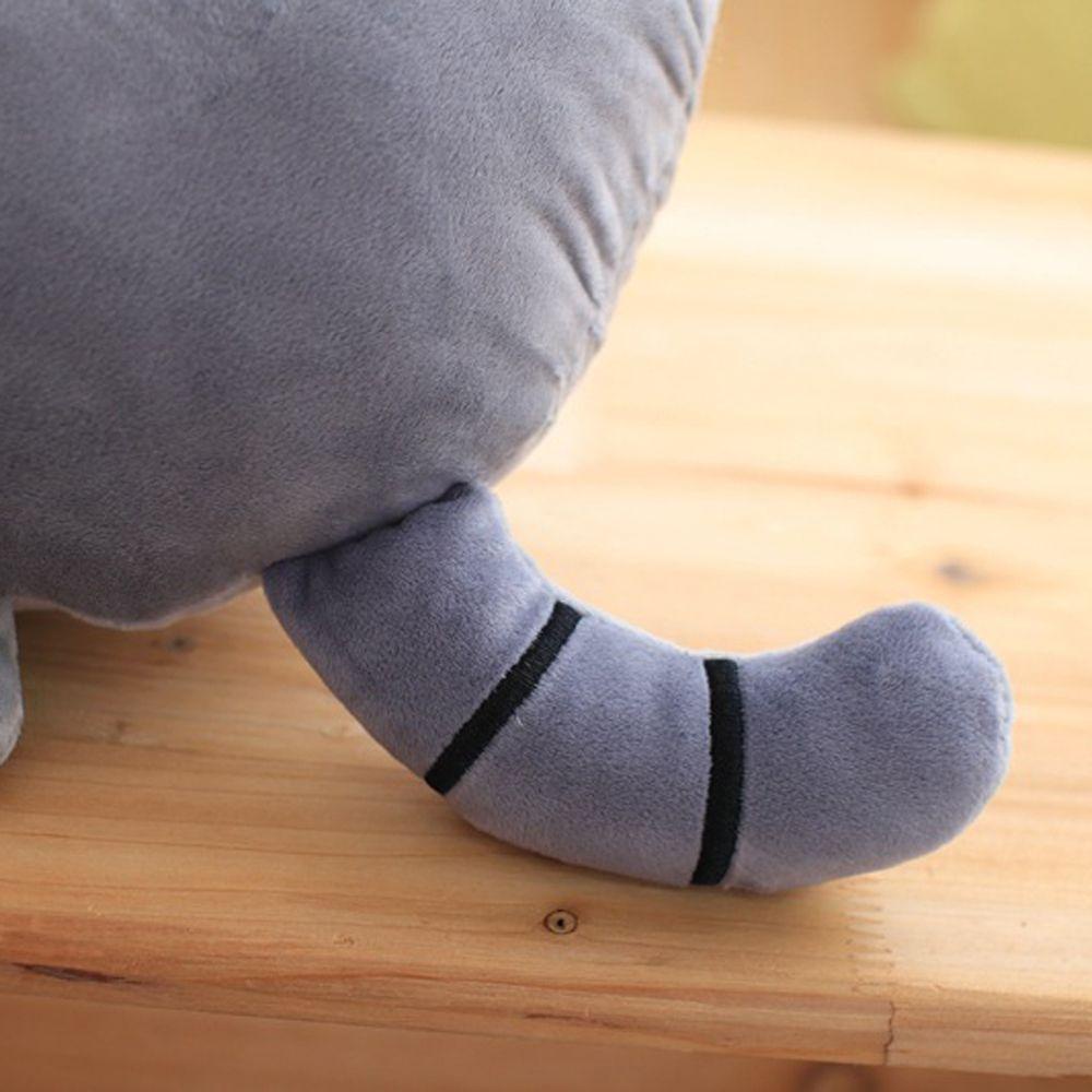 Thú Nhồi Bông Hình Mèo 40 * 30cm Bằng Cotton PP Có Khóa Kéo Dành Cho Trẻ Em