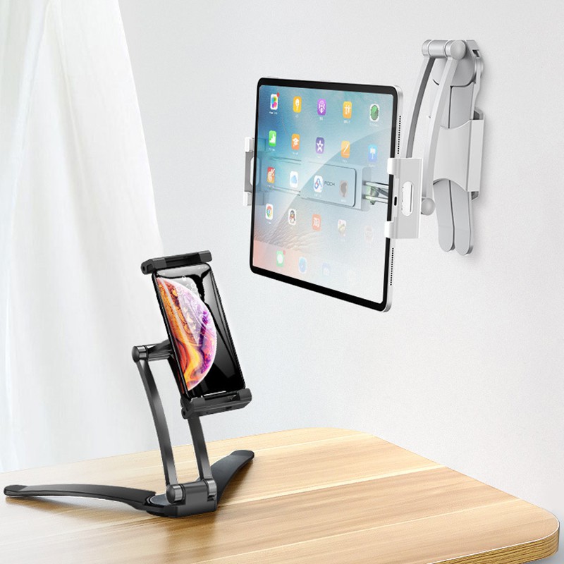 ⚡⚡⚡【Giao hàng nhanh có sản】Giá đỡ điện thoại &ipad, máy tính hợp kim nhôm hỗ trợ livestream，tương thích 5~13inch
