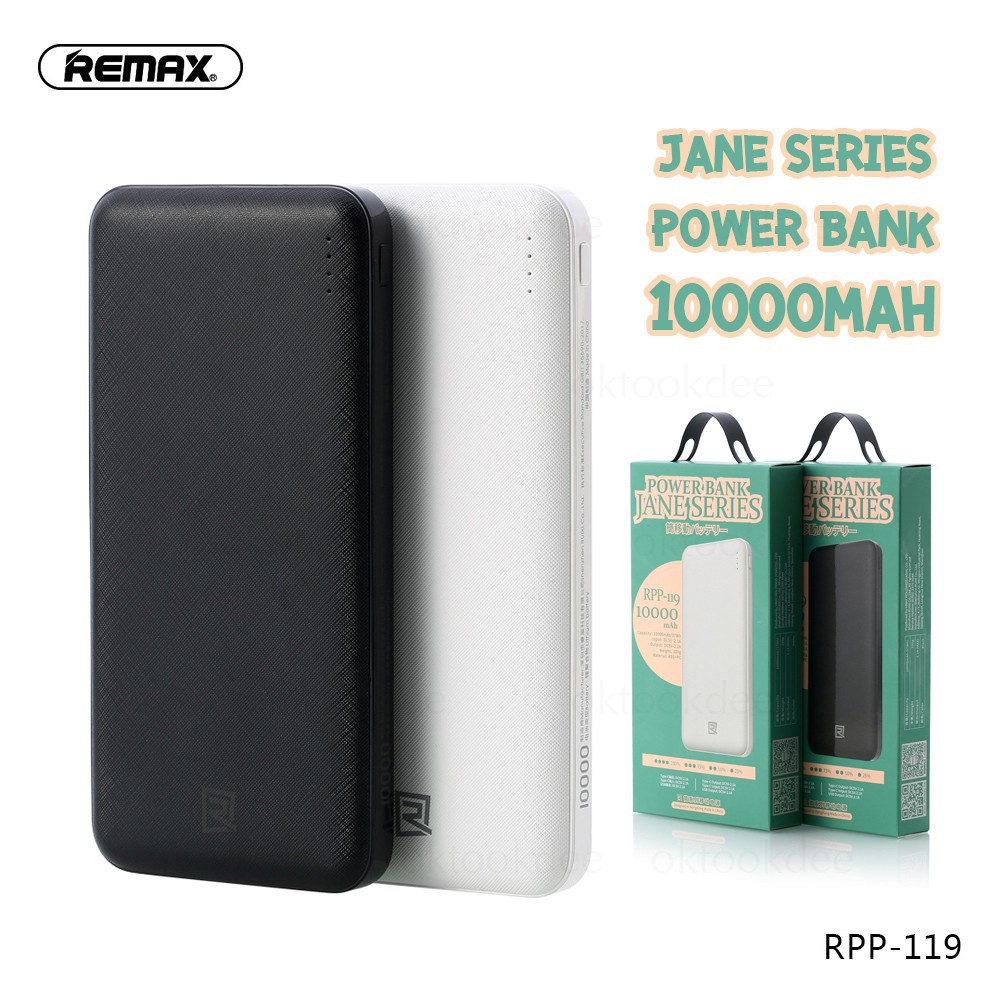 Pin Sạc Dự Phòng Remax RPP 119 Lõi Polymer 10000mAh 2 Cổng Sạc