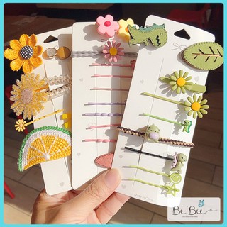 Set 8 kẹp tóc xinh xắn, Cài tóc cute BeBie - BP167
