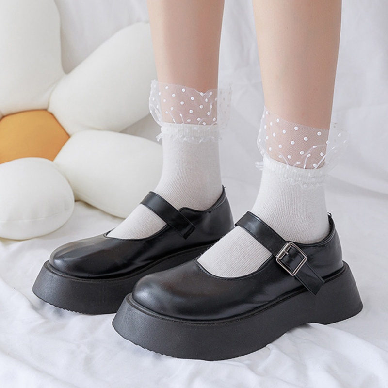 Xixi Đôi Vớ Màu Trơn Phối Lưới Thời Trang Cho Nữ