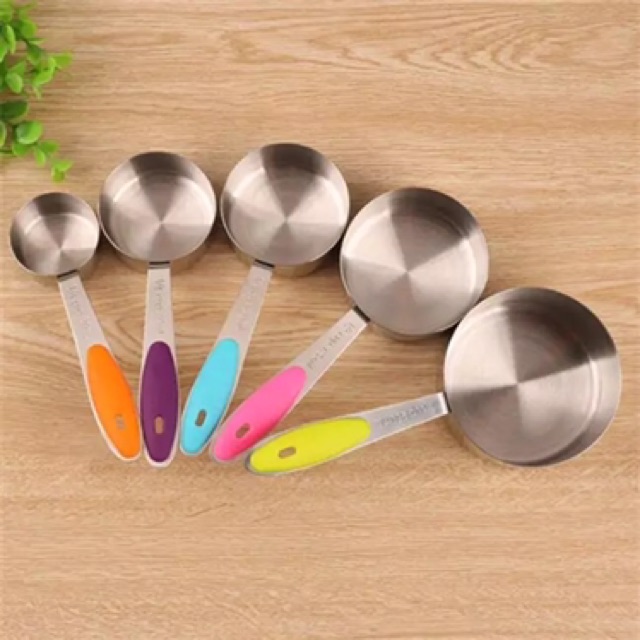 Bộ cup thìa đong inox 10 chi tiết