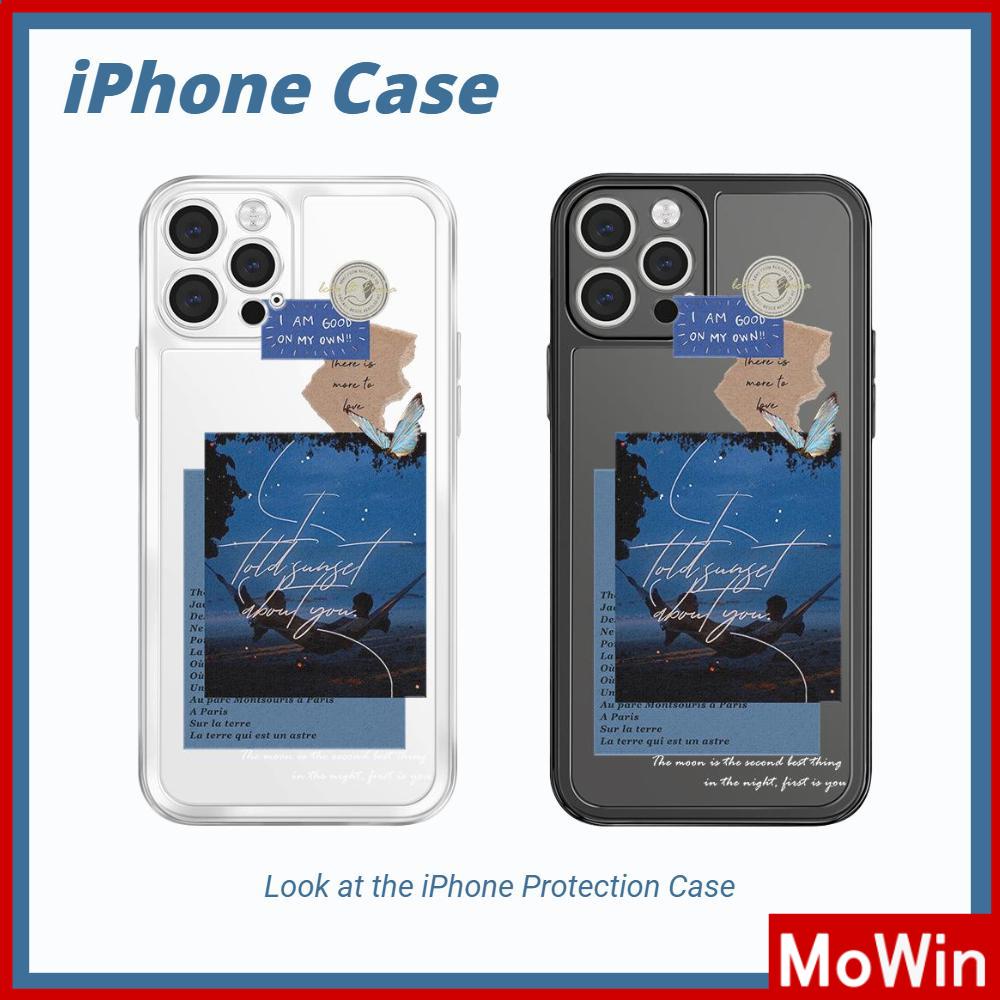 Ốp Điện Thoại Silicon Dẻo Trong Suốt Viền Vuông Bảo Vệ Camera Cho iPhone 13 Pro Max iPhone 12 Pro Max iPhone 11 iPhone 7 Plus
