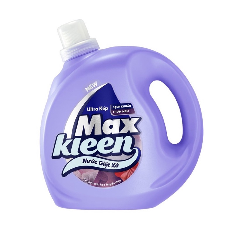 Chai Nước Giặt Xả MaxKleen Sạch Khuẩn Thơm Mềm