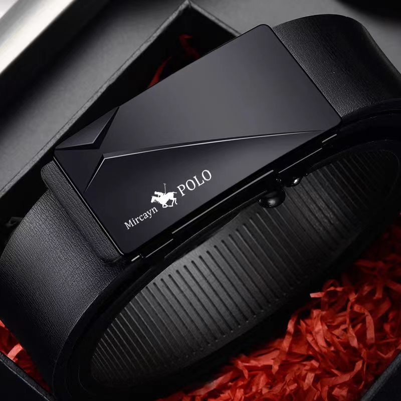 Thắt Lưng Da Dây nịt nam Cao Cấp khóa tự động 110cm-130cm x 3.3cm Bảo Hành 6 tháng.