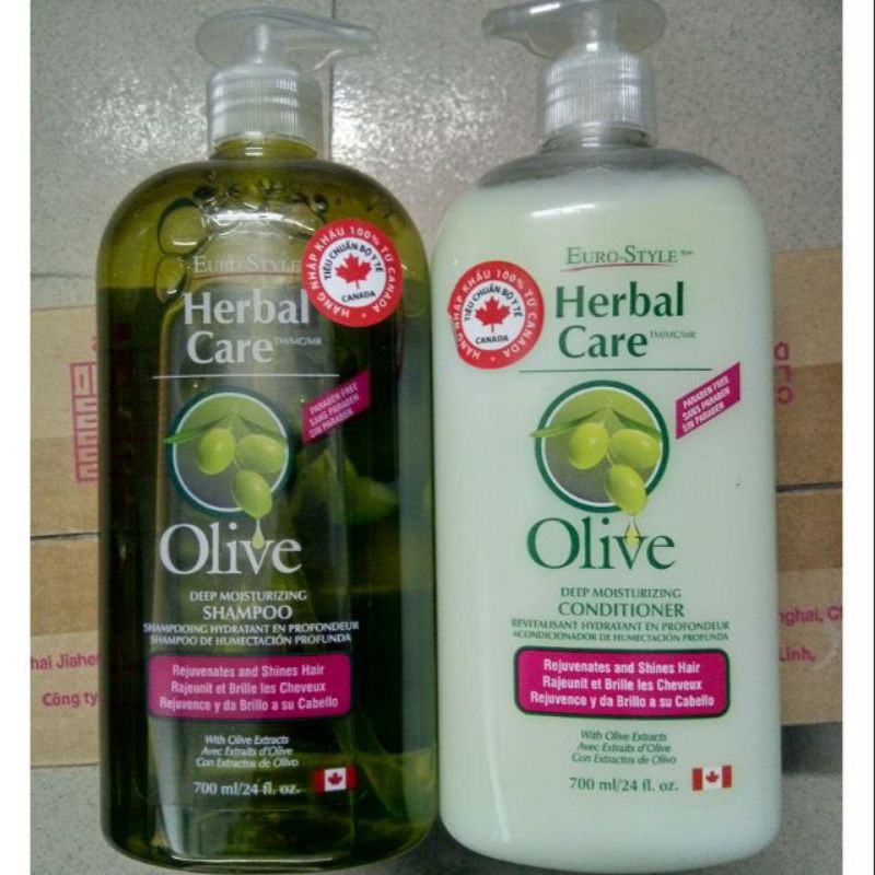 Bộ dầu gội- xả Olive 700ml⚡Nhãn hiệu đến từ Canada⚡hàng chính hãng