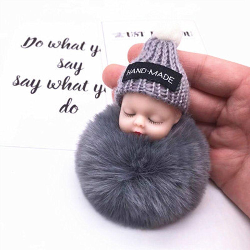 Móc Khóa Hình Em Bé Đang Ngủ Nhiều Màu Sắc Trang Trí Nội Thất
