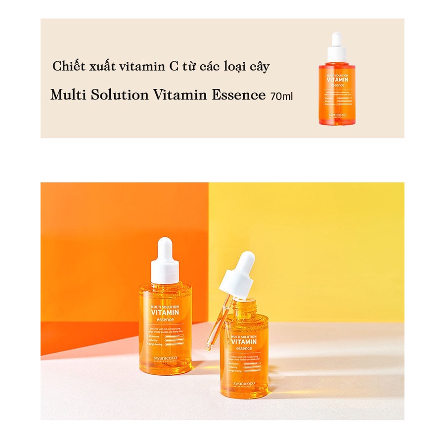 Tinh chất dưỡng trắng da Swanicoco Multi Solution Vitamin Essence 70ml_Mỹ phẩm Hàn Quốc chính hãng