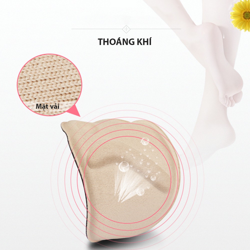 Cặp lót mũi giày cao gót, giày búp bê cực êm chân, hút mồ hôi_ Heel Liner_thiết kế 4D_PK14