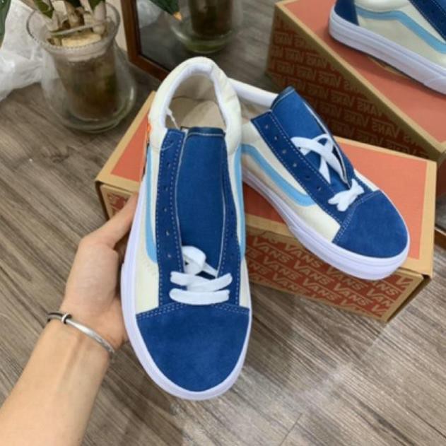 Giầy vans style xanh đậm 1:1 ( full box + free ship ) [a862] ! Sales 11-11 . rẻ HOT ✔ * L : ' , ) ˢ : ' \ "