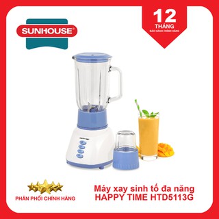 Máy xay sinh tố Happy Time 2 cối nhựa HTD5113G 350W
