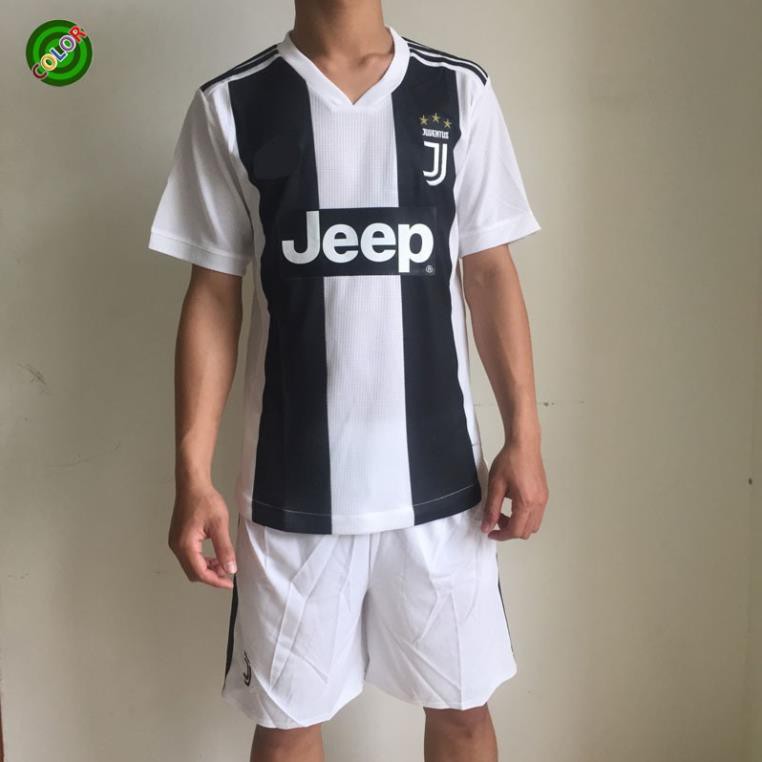 QUẦN ÁO BÓNG ĐÁ THỂ THAO JUVE TRẮNG ĐEN 2018 2019 MỚI ĐẸP RẺ xịn