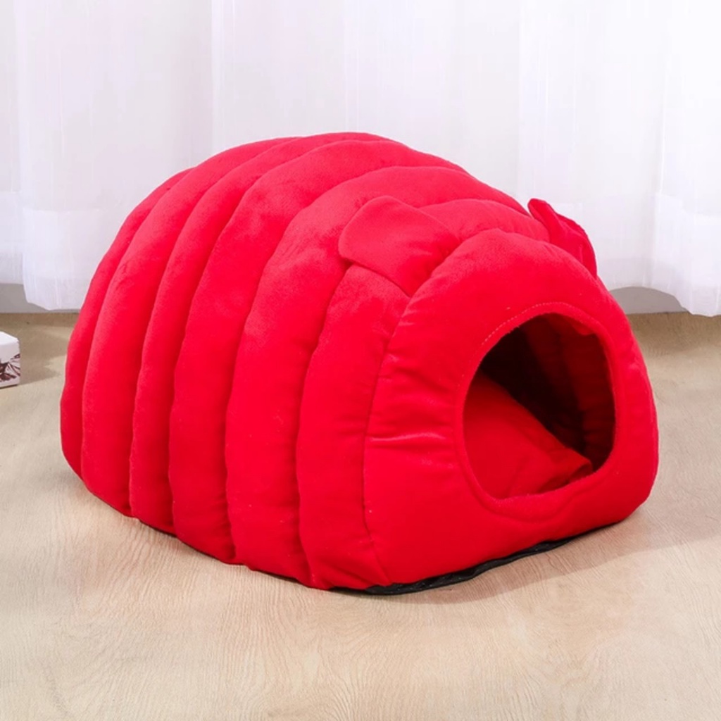 Ổ nhà nệm con sâu nhộng cho chó mèo thú cưng - Ổ vòm chui hình thú đáng yêu giá rẻ cho mèo